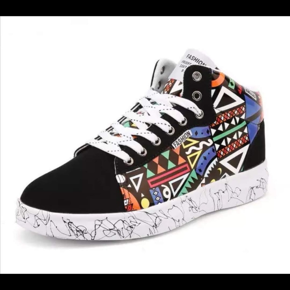 Jejelove African Tribal High tops shoe